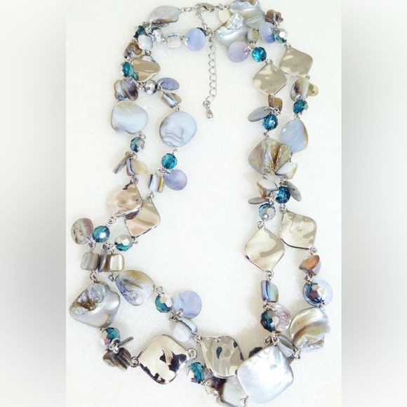 Buy La Sopha Green and Slver Tone Necklace Onlne n nda - Etsy